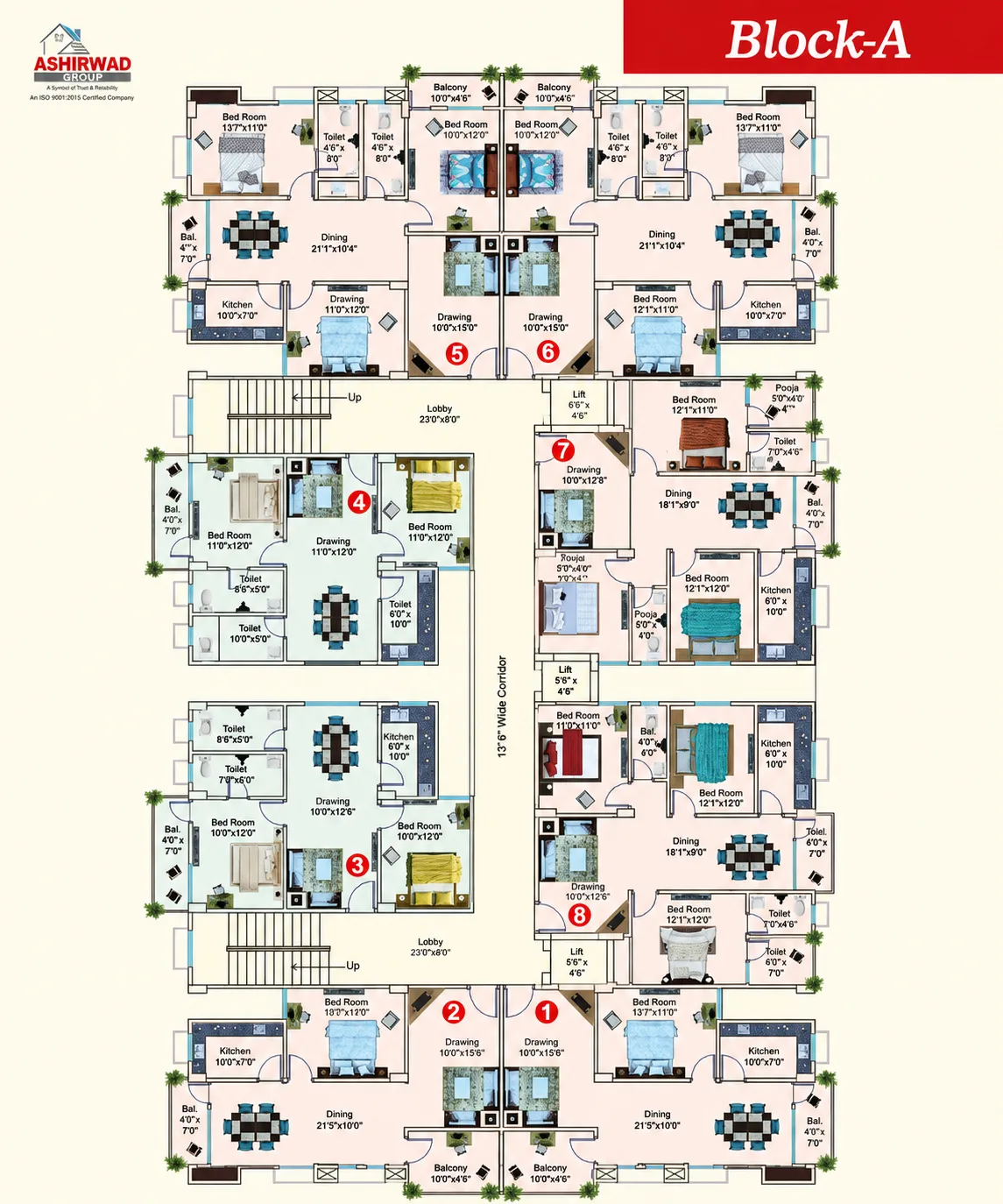 Block A Floor Plan