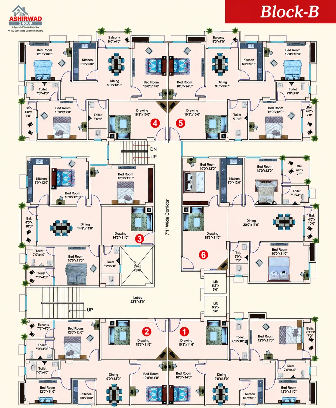 Block B Floor Plan