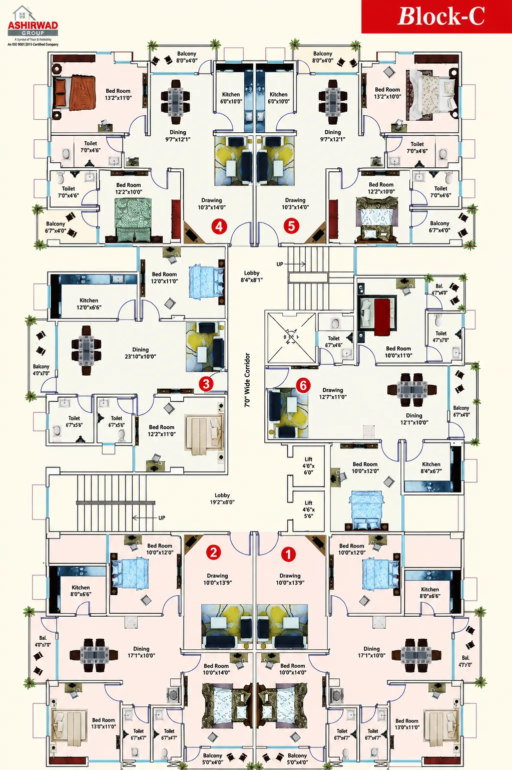 Block C Floor Plan