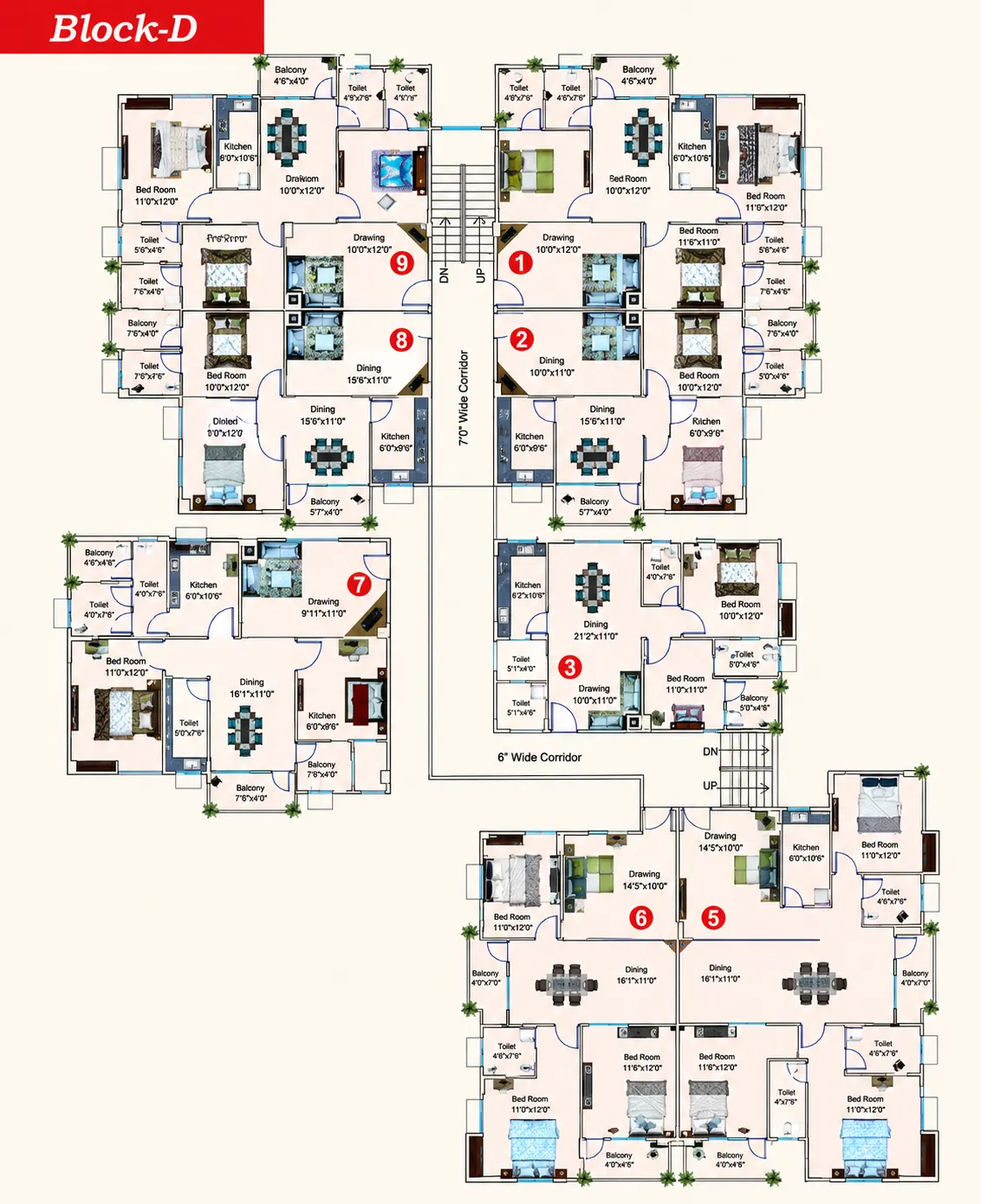 Block D Floor Plan